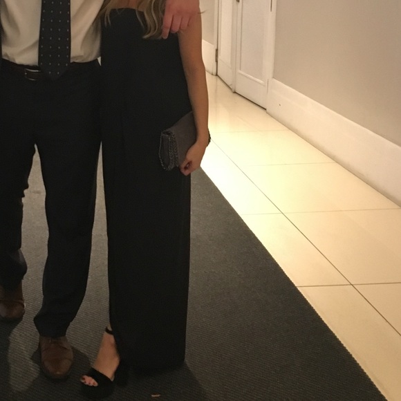 Black BCBG strapless gown - Picture 2 of 2